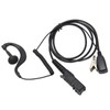 G Shape Earpiece PU Cable Walkie Talkie Earpiece with Mic