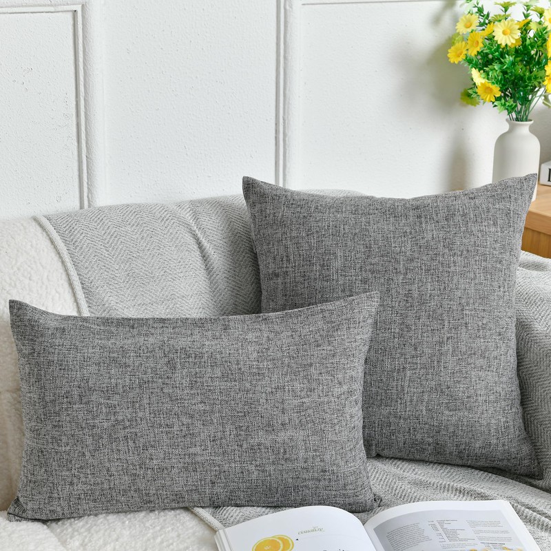 DWCN Linen Texture Scandinavian Stylish Solid Color Soft Touch Sofa