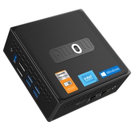 AWOW Mini PC Celeron J3455 6GB LPDDR4, 128GB M.2 SATA SSD, Mini Desktop Computer, Micro PC, Windows 10, 4K HD, Dual HDMI 1.4, Dual WiFi