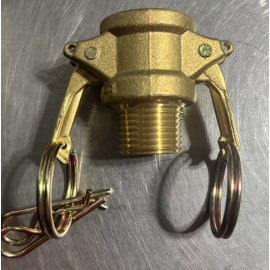 USA SEALING bulk-cgf-188 Cam and Groove, Brass, B, 1/2" Coupler x 1/2" Male NPT