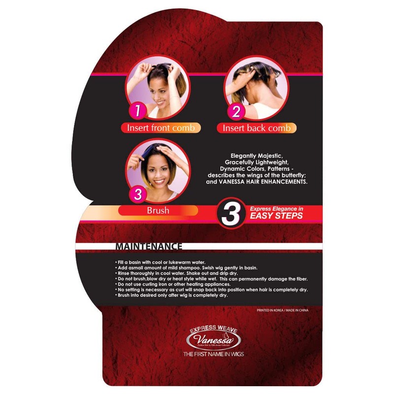 Vanessa Synthetic Hair Half wig - LA JAY (SP1B/30)