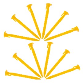 KOMBIUDA 12pcs Heavy Duty Tent Stakes Pegs for Camping Canopy and Outdoor Use for Hard Ground and Wind Resistance