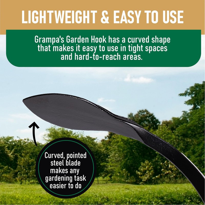 Grampa's Garden Hook - Weed Puller Tool & Gardening Hand