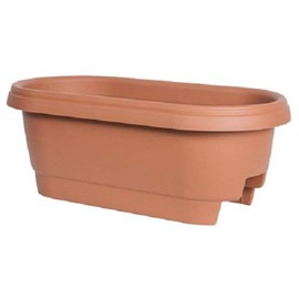Bloem Llc 477241-1001 24" Terracotta Colored Deck Rail Planter