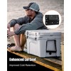 QNHEAY 2-Pack Black Cooler Oversized Mechanical Hinges Fit for Igloo