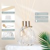 TRIFOLIC 4Pcs Reed Diffuser Set with Metal Golden Decoration, 3.5oz