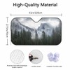 Winter Mountains Front Windshield Sun Shade Accordion Folding Auto Sunshade