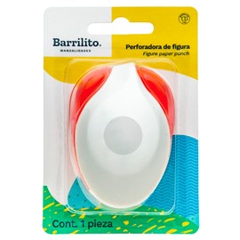 Barrilito PF010J Perforadora de Figuras Jumbo Círculo, medida diametro aproximada 5cm (50mm)