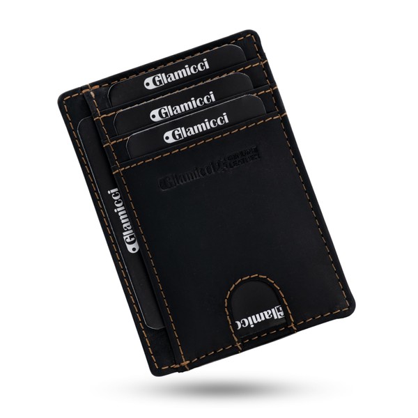 Glamicci Slim Wallet for Men, RFID Protected Minimalist Card Holder,