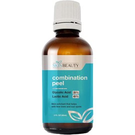 GLYCOLIC 35% / LACTIC 45% Combination Acid Skin Chemical Peel Unbuffered - Alpha Hydroxy (AHA) para el acné, piel grasa, 2 oz / 60 ml