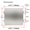 Microwave Waveguide Cover Mica Sheet Replacement Compatible with 5304464061, 3.9"