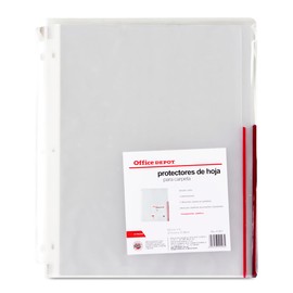 Office Depot | Protectores de hojas para carpeta | porta hojas para carpetas tamaño carta | protector de hojas tamaño carta traslúcido mate | protectores de hojas 25 piezas