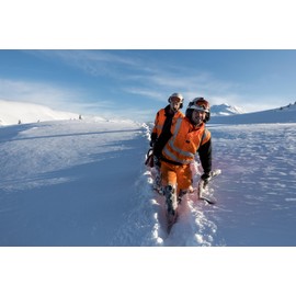 Helly-Hansen Potsdam Men's Hi-Vis Rain Jacket - Waterproof/Windproof - Detachable Helmet-Ready Hood - ANSI Class 3 Rain Gear - Hi Vis 269 Orange/Charcoal - Large