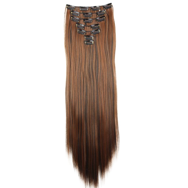 PRETTYSHOP XL 7 parts set clip in extensions, 60 cm