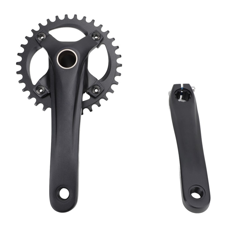 Bike Crank Arm Set Hollow Integrated Single Disc Aluminum Alloy