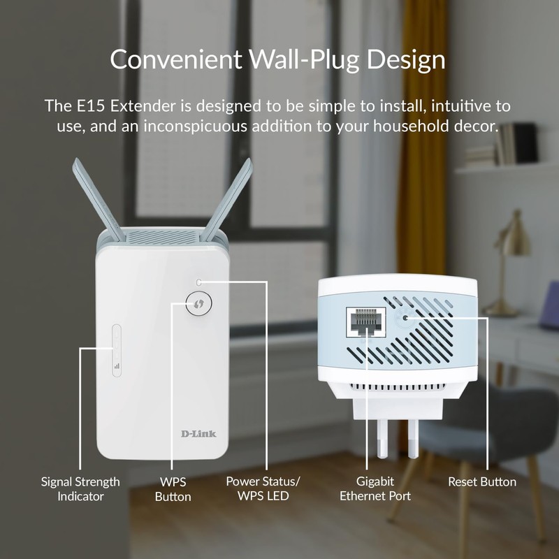 D-Link Australia E15 Eagle PRO AI AX1500 Mesh Wi-Fi Range