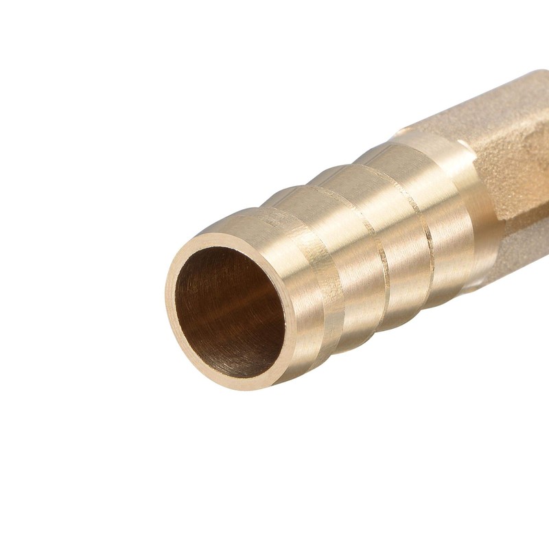 sourcing map Brass Hose Barb Fitting Elbow, 12mm Barbed x
