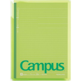 Kokuyo Note-623A-G Campus Notebook Cover, B5, With Pocket For Handouts, Green