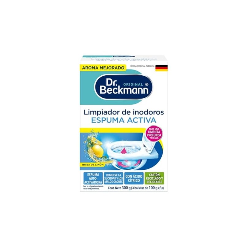 Dr. Beckmann, Limpiador de Inodoros Espuma Activa, 3 Bolsitas de