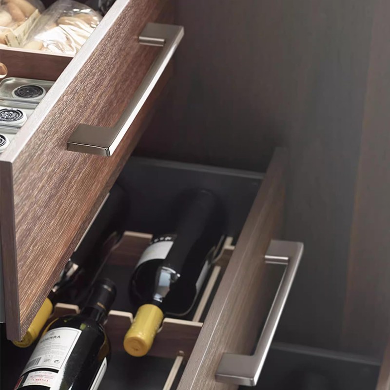 Redunest Cabinet Pulls Brushed Nickel Cabinet Handles Square Drawer Pulls,