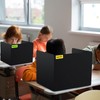24-Pack Desk Dividers for Students, Plastic Privacy Shields Folders for