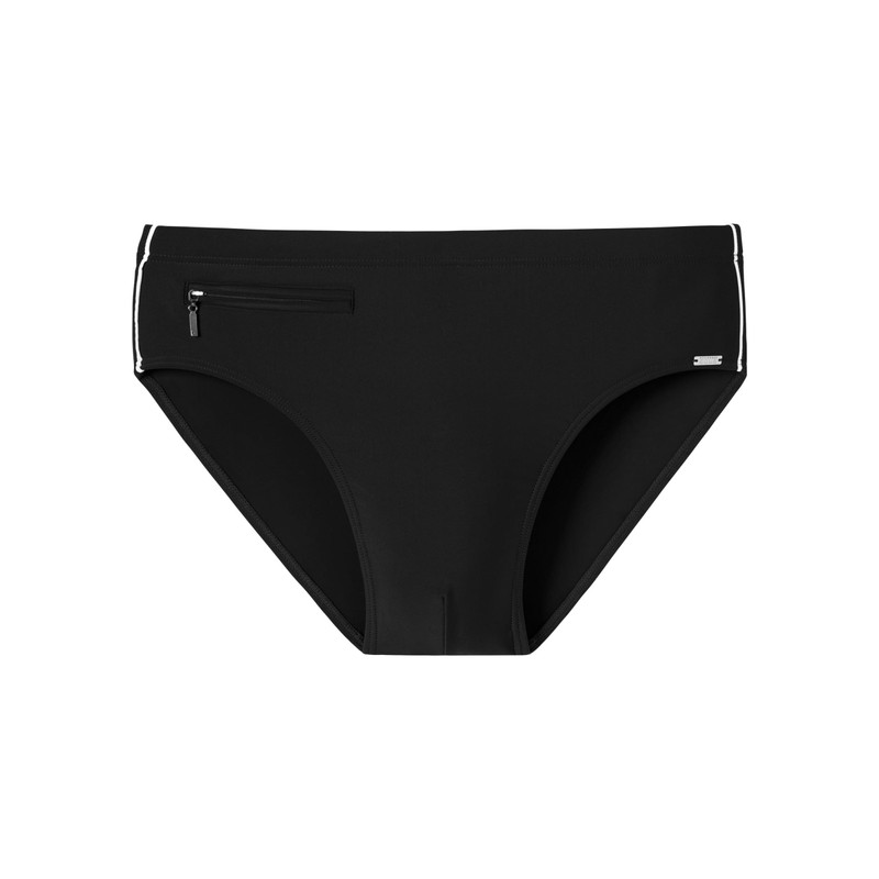 Schiesser Men's Briefs Comfort Swimming Trunks, black