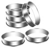 Opopark Crumpet Rings 6pcs Non Stick Double Rolled Tart Rings