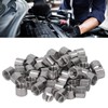 50Pcs M8 Female Thread Coupling Nut Rugged Stainless Steel Maintenance