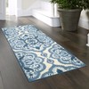 Maples Rugs Vivian Medallion Runner Rug Non Slip Hallway Entry