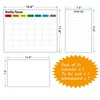 ZazzyKid Magnetic Dry Erase Calendar for Fridge: Pack of 3-14.6”