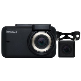 innowa Journey Plus S (Directly Connected to Power Model), Front and Rear Dual Camera, Full HD, Wi-Fi, GPS, 160° Wide Angle, Constant/Shock Recording, Parking Surveillance, 32GB SD Card Included