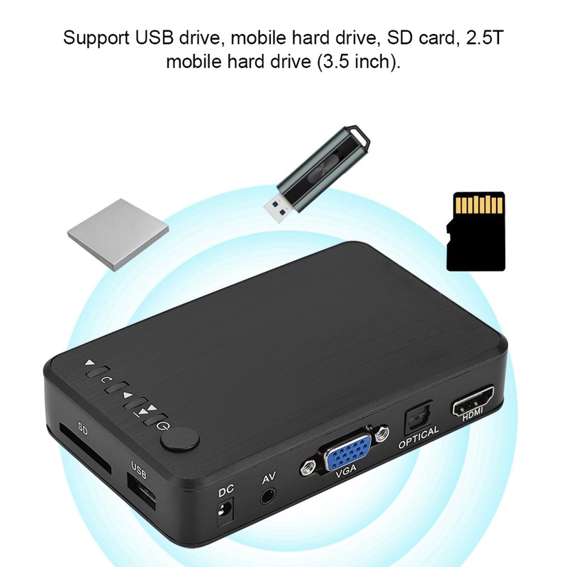 HD Multimedia Interface 1080P HD Audio and Video Multimedia Player