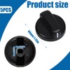 SGERUFZ Pack of 5 Plastic Kitchen Knobs