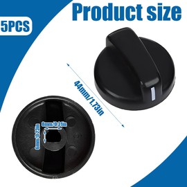 SGERUFZ Pack of 5 Plastic Kitchen Knobs