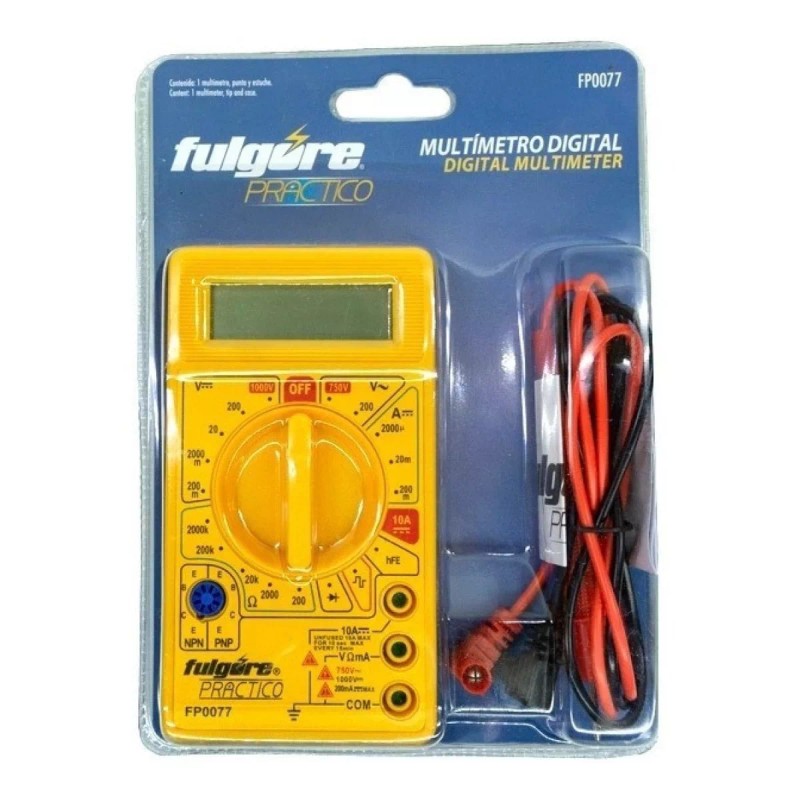 Fulgore Multímetro Digital Fp0077 Fulgore