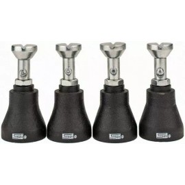 SPI 91-339-2 Machinist's Jack Set with 4 Jacks & Case: Adjustable 3" to 4" High