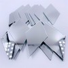 CHENRUI 3 inch (76.2 mm) Diamond Shape Mirror Mosaic Tiles