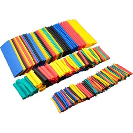 164Pcs Multicolor Electric Insulation Heat Shrink Tube Wire Shrink Wrap Assortment Kit Eco-Friendly Material 8 Sizes Heat Shrink Tubing Kit,Heat-Shrink Tubing,Industrial Tubing,Wiring and Connecting
