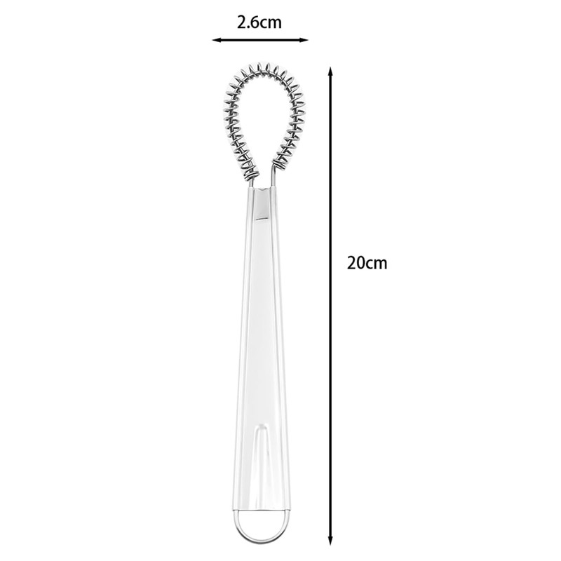 Sarini 2 Pcs Stainless Steel Mini spring egg beater, Kitchen