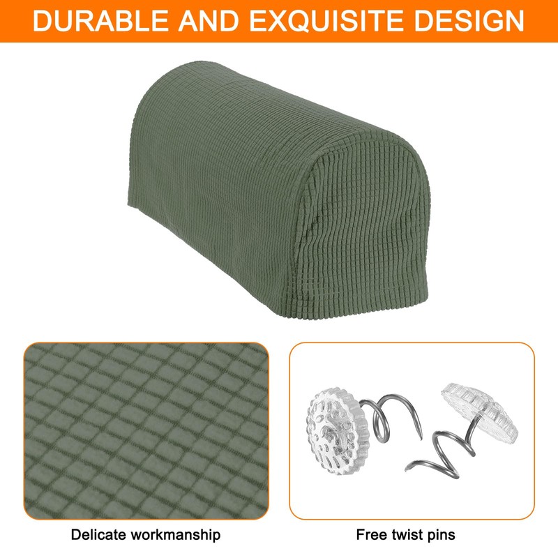 uxcell Stretch Armrest Covers Armchair Anti-Slip for Chairs Sofas Couch