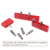 HARFINGTON 6pcs Plastic Hex Shank Screwdriver Bit Holder Organizer 5