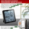 Wittime Weather Station Indoor Outdoor Thermometer Wireless Battery Powered, Atomic