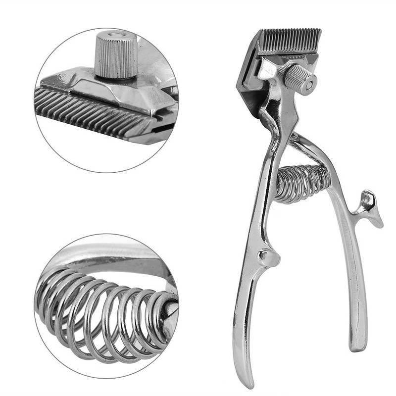 YUMILI Stainless Steel Manual Hair Cutting Tool, Hand Push Hair
