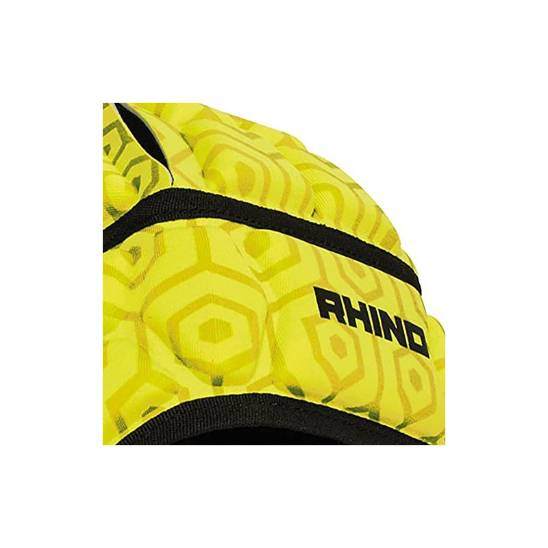 Rhino Unisex's Pro Head guard Headguard, Fluo Yellow, S