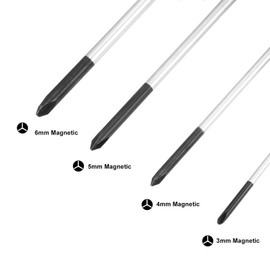 Rannb Tri-wing Screwdriver Set Magnetic Point Y Tip 4 Sizes 3mm, 4mm, 5mm, 6mm - 4pcs