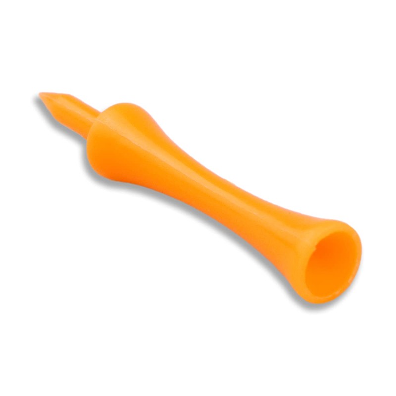 Zivisk Orange Golf Tees Plastic 70MM 100 Count Long Castle