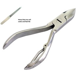 Nail Toenail Clippers for Thick Ingrown Nails Nippers Scissors Cutters Heavy Duty Stainless Steel