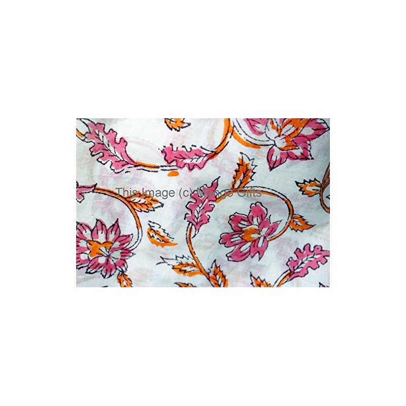 Mango Gifts 100% Cotton Hand Block Print Bathrobe Women Cover