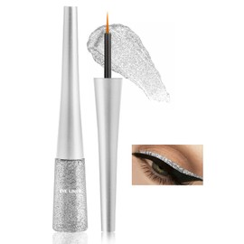Boobeen Colorful Glitter Eyeliner Liquid Shimmer Eyeliner Waterproof Metallic Eyeliner Smudge Proof Suitable for Women, 1pc 10#