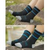 ASLU Men's Work Socks (6/12pairs Moisture Wicking Athletic Socks for
